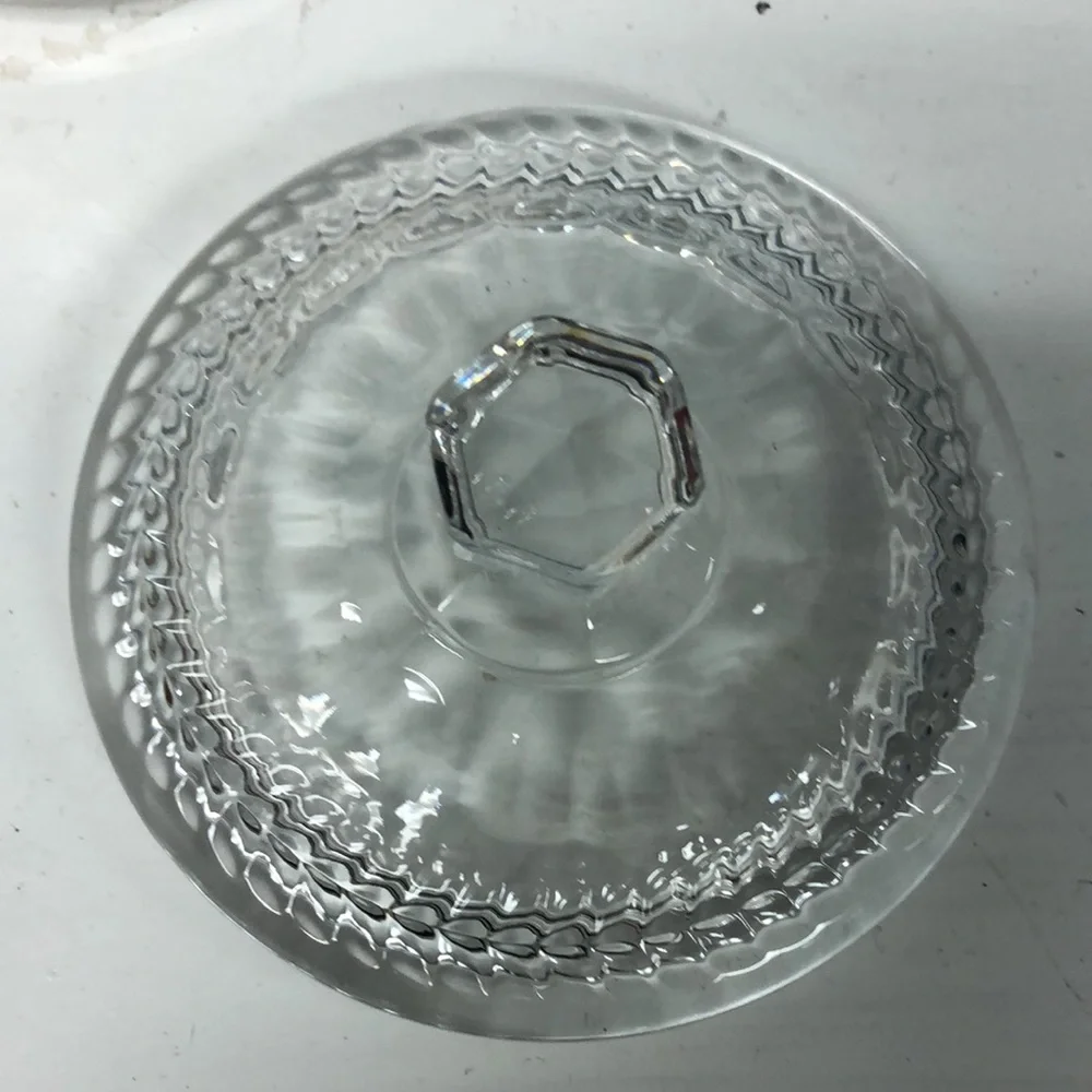 New vintage Bombay Crystal Sugar Jam Jar 5” Condiment Containers‎ 3301502